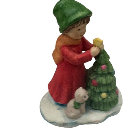 NAPCOWARE Merry Christmas Tree Girl Pet Figurine COUNTRY COUSINS Winter 660 - Picture 7 of 7